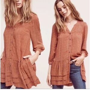 Anthropologie Holding Horses Pavin Tunic Top